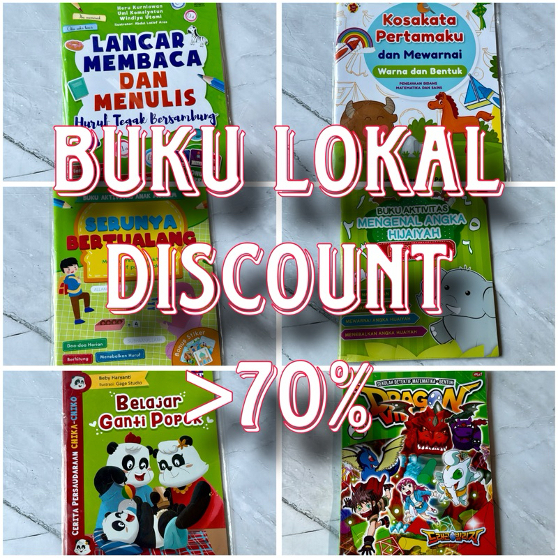 Buku lokal anak serba sale