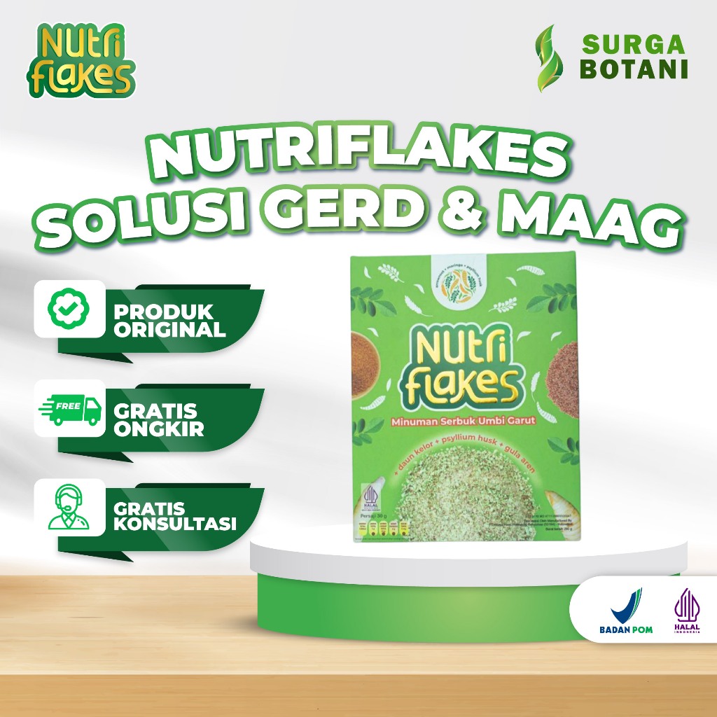 

Nutriflakes Solusi Gerd & Maag ORIGINAL BPOM