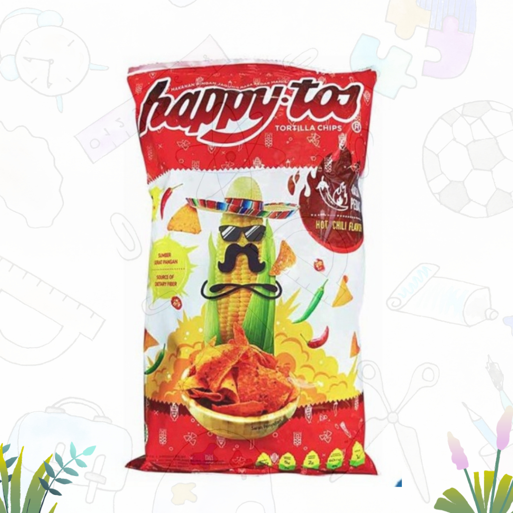 

Happytos Snack Tortilla Chips Hot Chili 140gr (PCS)