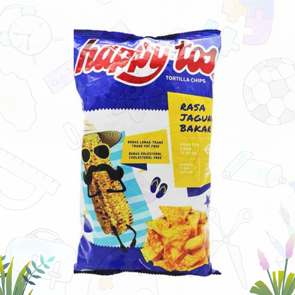 

Happytos Tortilla Chips Happy Tos Rasa Jagung Bakar 140gr (PCS)