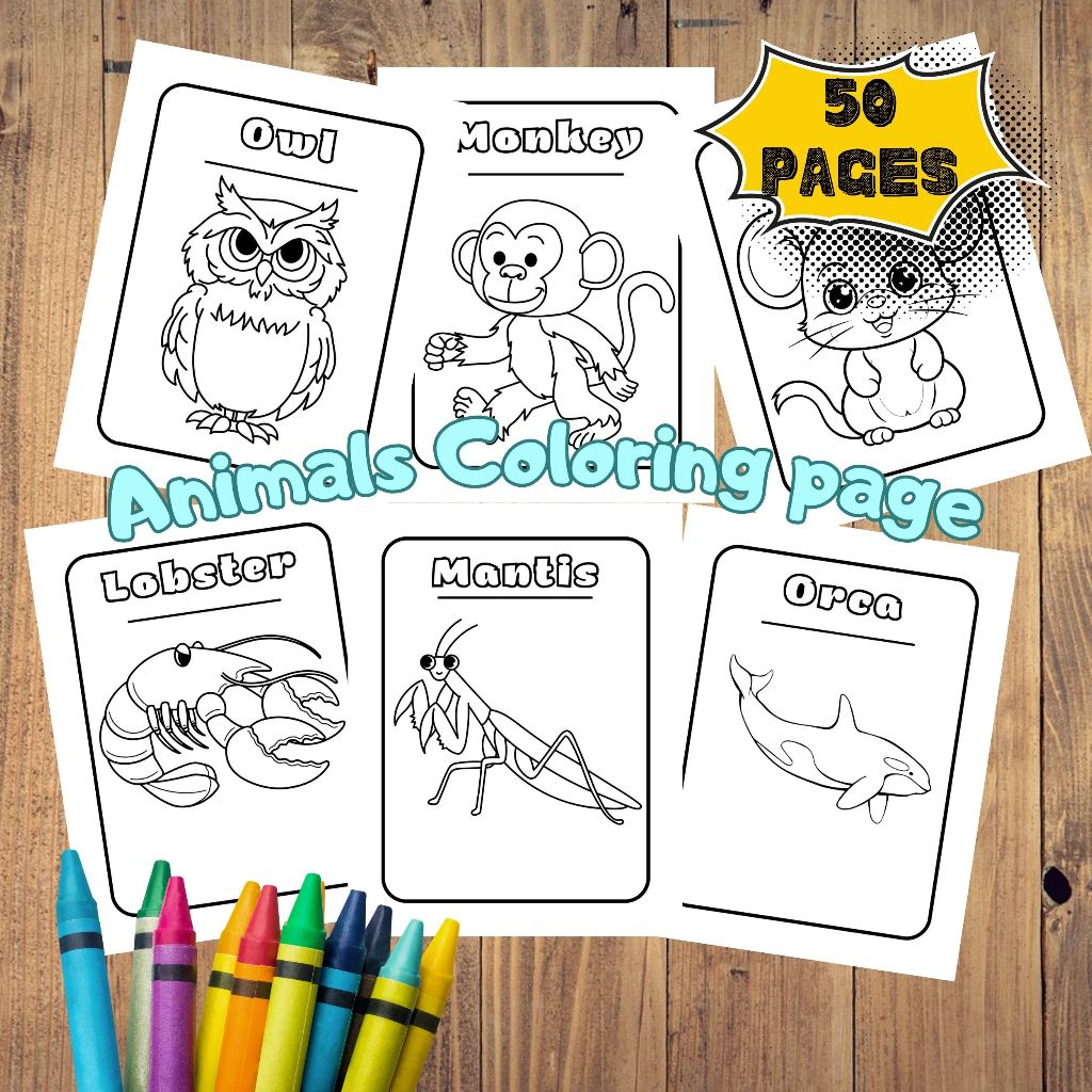 

DIGITAL COLORING PAGES | LEMBAR MEWARNAI UNTUK ANAK-ANAK | DIGITAL PRODUCT | SOFTCOPY LEMBAR MEWARNAI ANAK | LEMBAR MEWARNAI ANAK TENTANG HEWAN