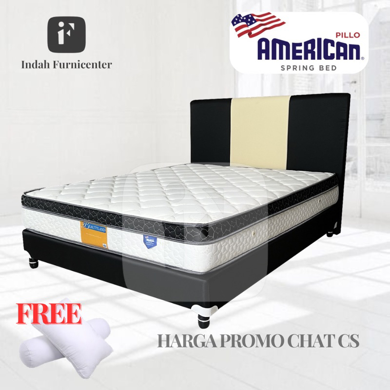 kasur spring bed american euro top 90 120 160 180 comfort top plushtop 90x200 120x200 160x200 180x20