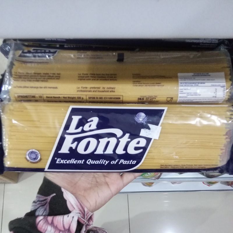 

La Fonte spaghetti berat bersih 500gr