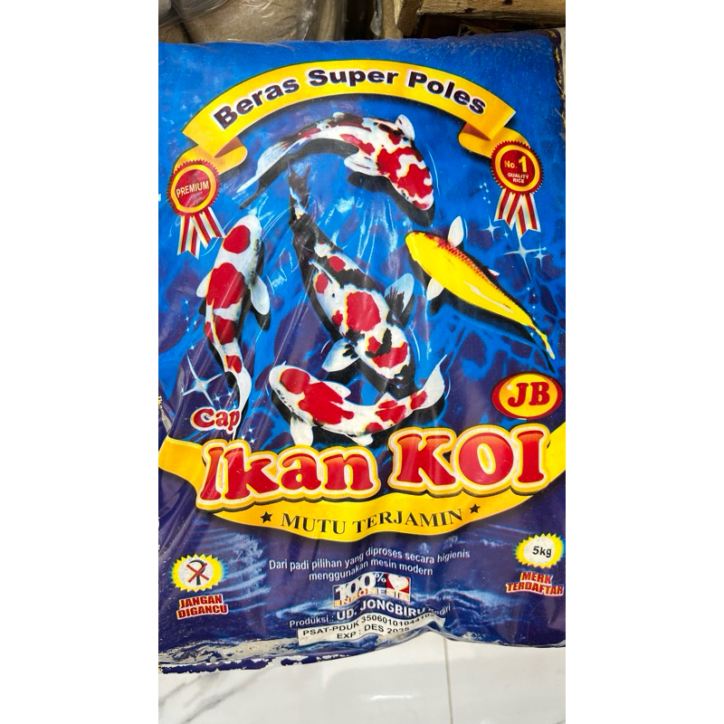 BERAS CAP IKAN KOI BIRU KEMASAN 5KG