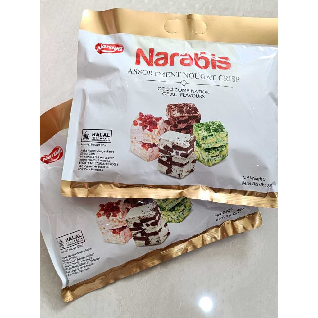 

Naraya Narabis Nougat Crispy 5 Varian Rasa / Snowflake Nougat Crispy 200g/90g HALAL