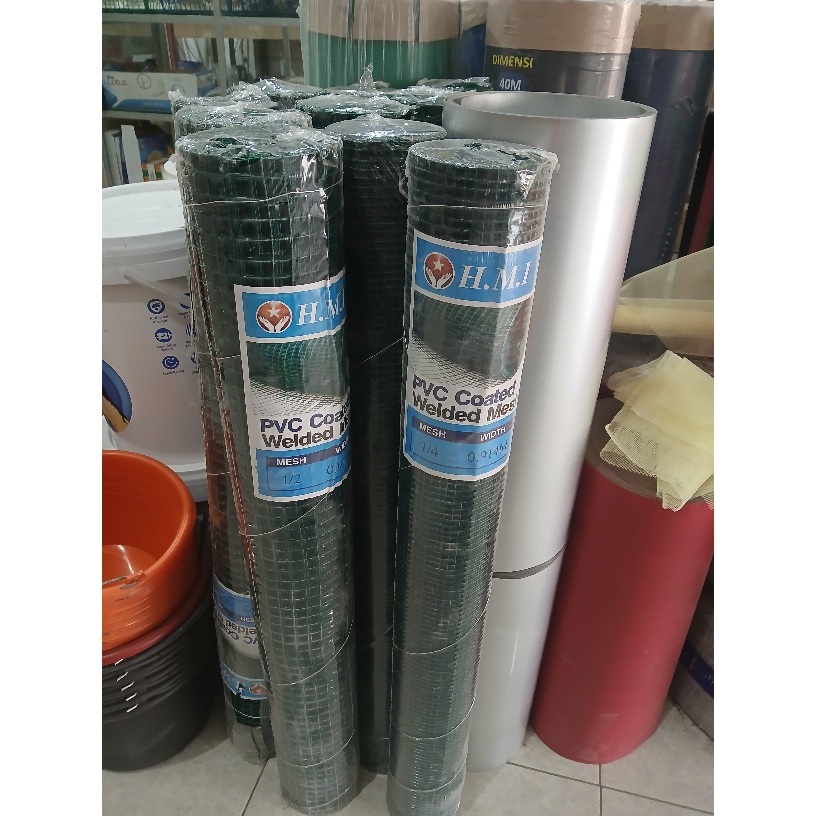 Kawat Loket Ram PVC / Kawat Ayakan / Kawat Hijau