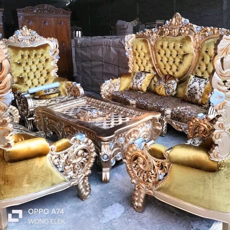 SOFA RUANG TAMU BELAGIO JATI FULL BUSA