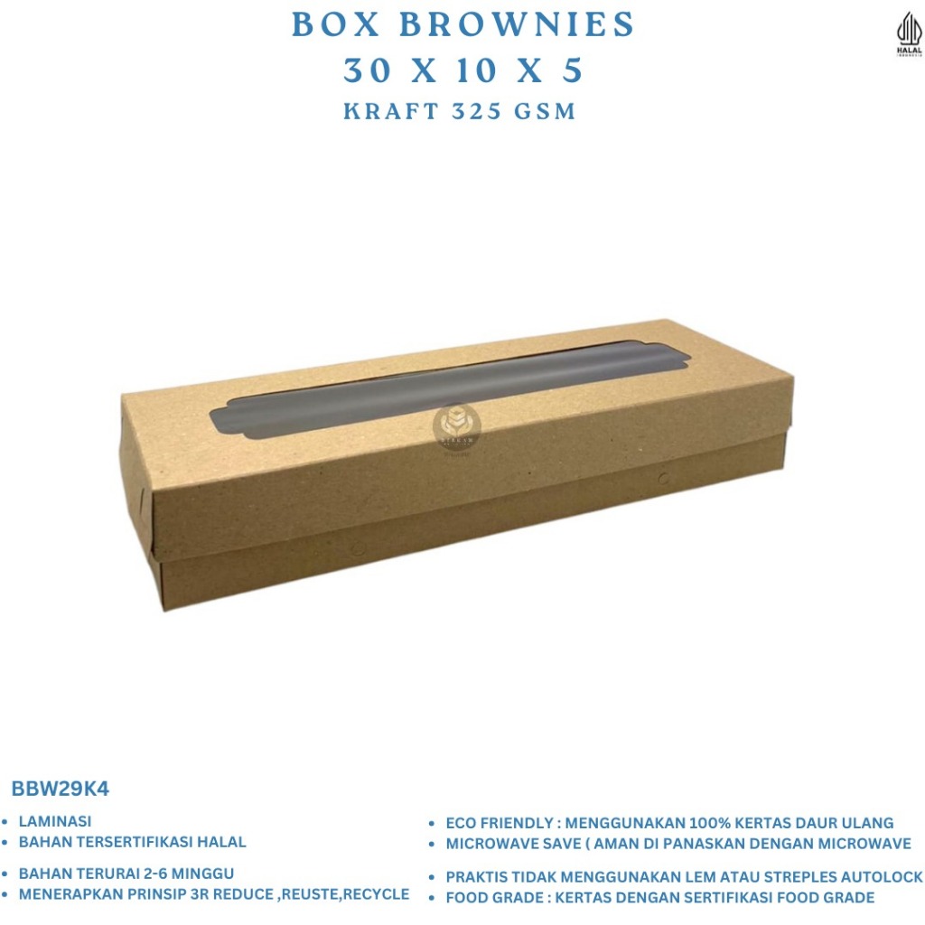 

Box Brownies Dus Brownies 30x10x5 (BBW29K4-Laminasi)