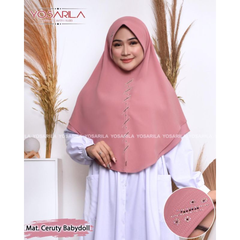 hijab bergo instan//hijab Khimar Payet pres//Khimar motif oval