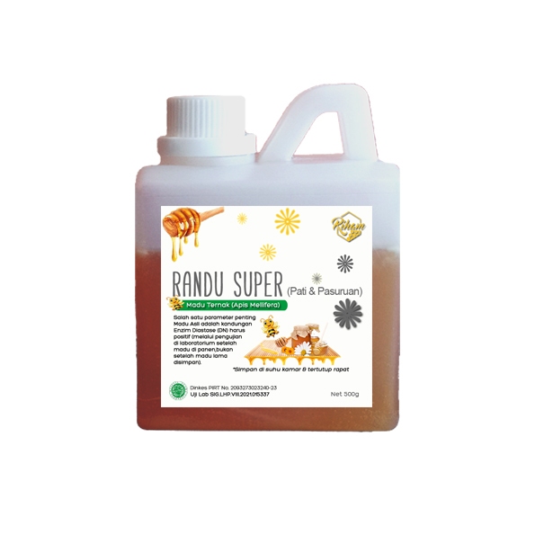 

Madu Asli Murni || RIHAM || Nektar Bunga Randu Super || Kemasan 500 Gram ||