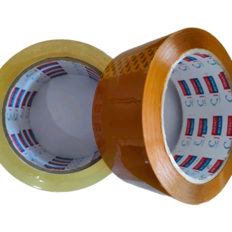 

Lakban Bening dan Coklat merk CJ Tipe 90Y Lebar 45mm