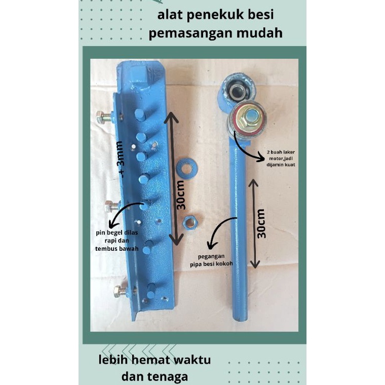 Pusat Importir Alat penekuk besi 4mm sampai besi 12mm termurah alat tekuk besi begel pengungkit pemb