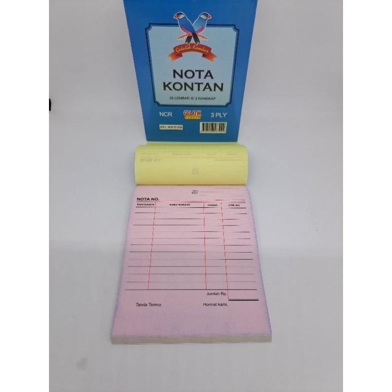 

NOTA KECIL 3 PLY GELATIK 10×15 55 GSM 25 LEMBAR (JUAL PER PK)