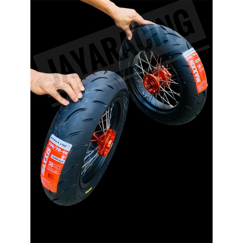 VELG SUPERMOTO RING 14 TROMOL CNC SCARLET KLX 150 DTRACKER 150 CRF 150 WR 155