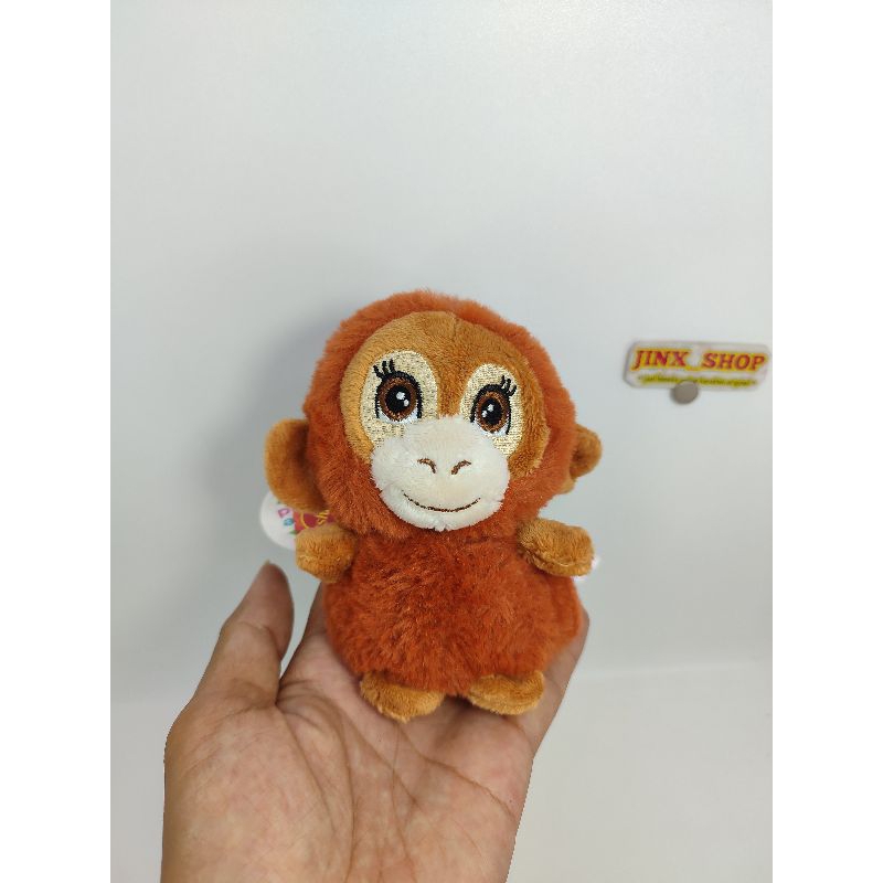 adoptable world animal mini plushie boneka monkey monyet mini original keep toys
