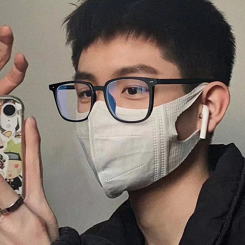 Kacamata Minus -1.0 to -4.0 retro fashionable anti biru cahaya kacamata miopi untuk pria dan wanita