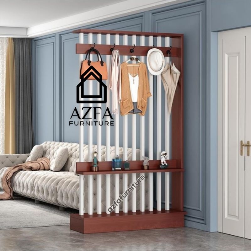 Pembatas Ruangan Minimalis | Partisi Ruangan Kayu | Penyekat Ruangan