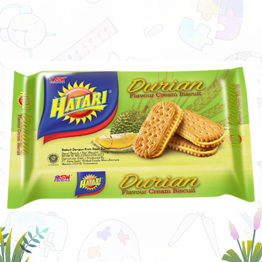 

Hatari Durian Cream Biscuits 190gr (PCS)