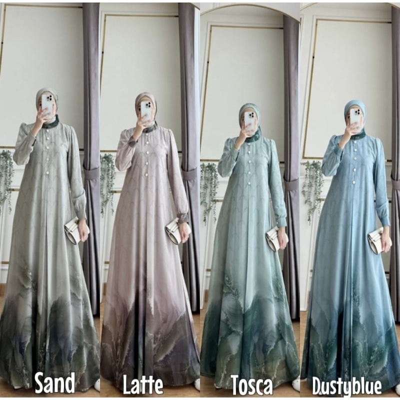 GAMIS ALMIRA CERUTY SET HIJAB ORIGINAL GLAMZ