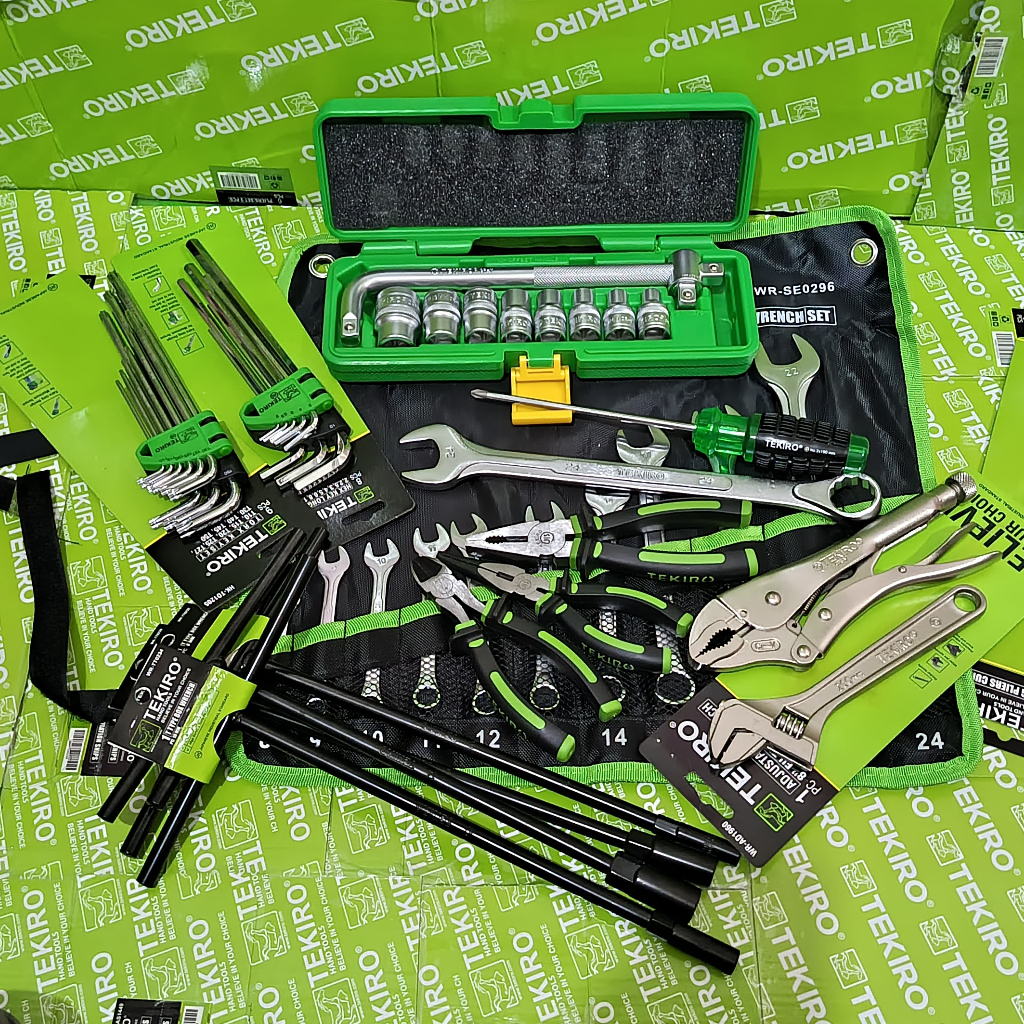 PROMO DISKON TEKIRO Paket Bengkel Full Set / Alat Kunci Motor Mobil / Perkakas Bengkel / Tools Set