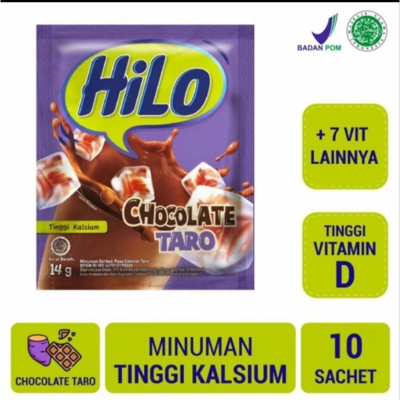 

1 rcg hilo chocolate taro isi 10 sachet