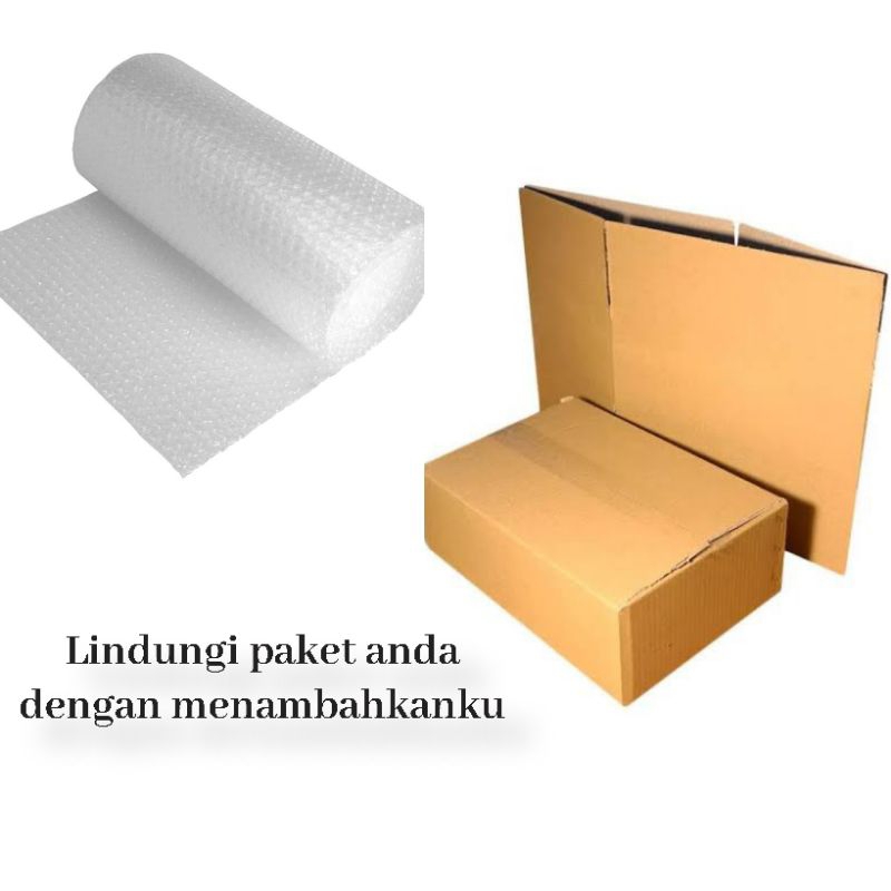 

Packing Tambahan Bubble Wrap dan Kardus