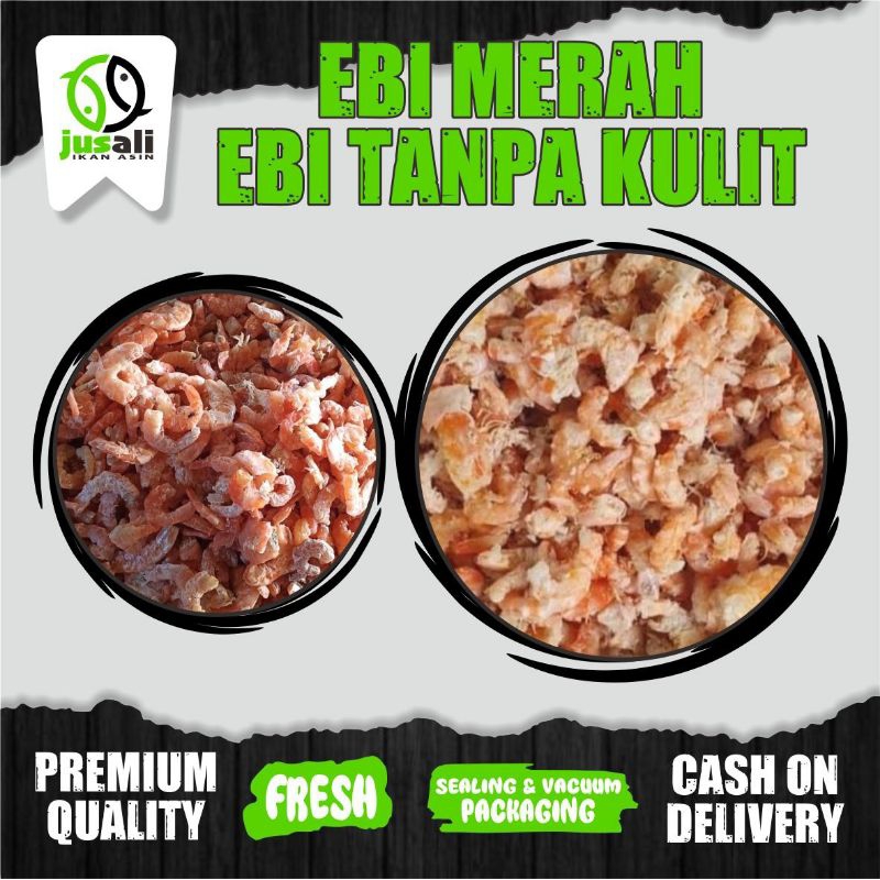 

[COD] IKAN ASIN TERMURAH - EBI [250gr - 500gr - 1000gr] EBI MERAH - EBI TANPA KULIT.