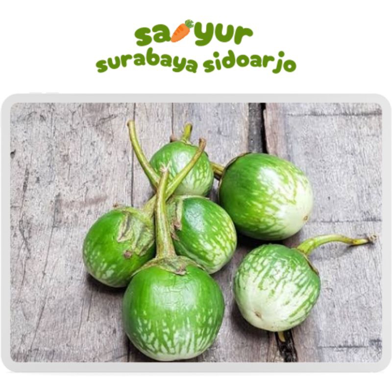 

Terong Bulat 500g sayur surabaya sidoarjo