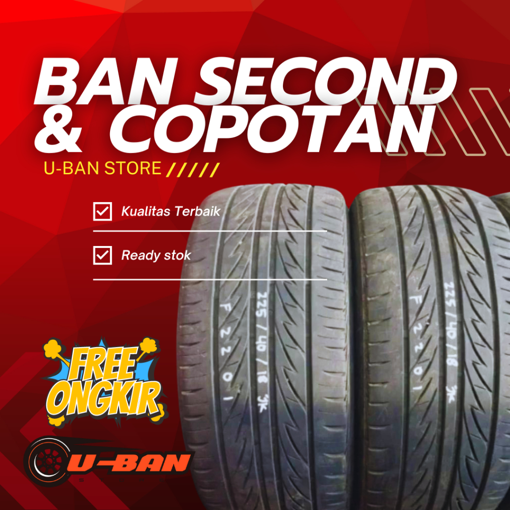 Ban mobil second / bekas copotan ukuran 225/40 ring 18