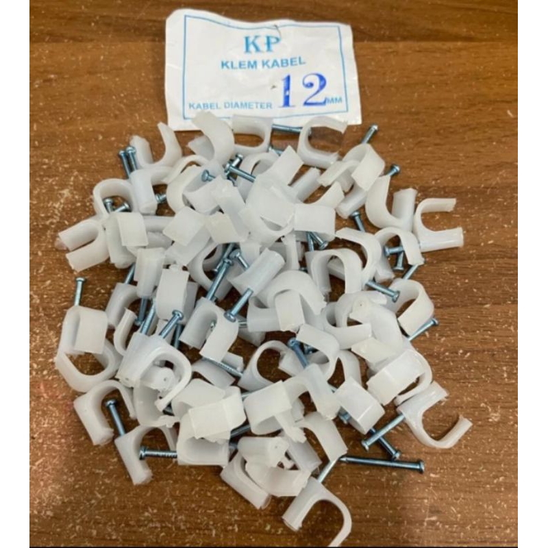 klem kabel PVC no 12 klem wayar plastik klem kabel listrik