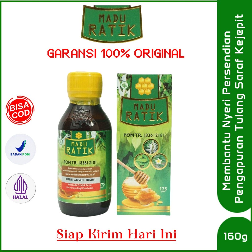 Madu Ratik Herbal Original Untuk Atasi Asam Urat, Rematik, Kesemutan, Sakit Punggung dan Nyeri Tumit