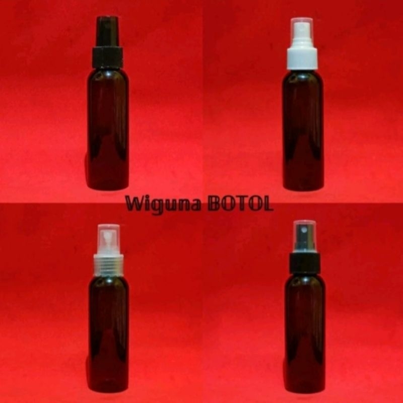 Botol Spray 100ml Amber / Botol Spray 100ml Coklat / Botol Amber 100ml Tutup Spray