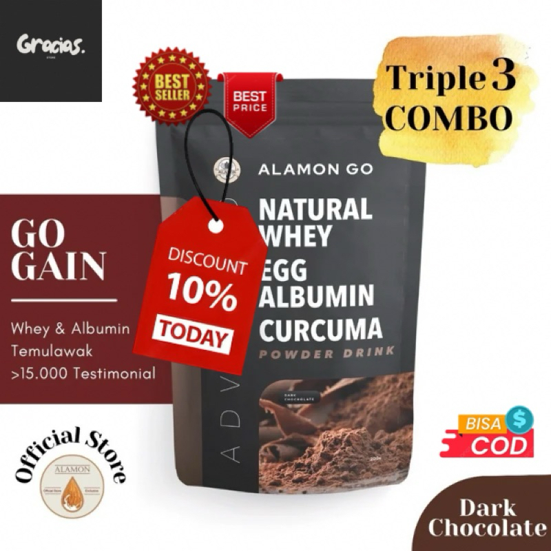 

Alamon Go Susu Protein Chocolate PenambahBerat Badan - Suplemen Makanan