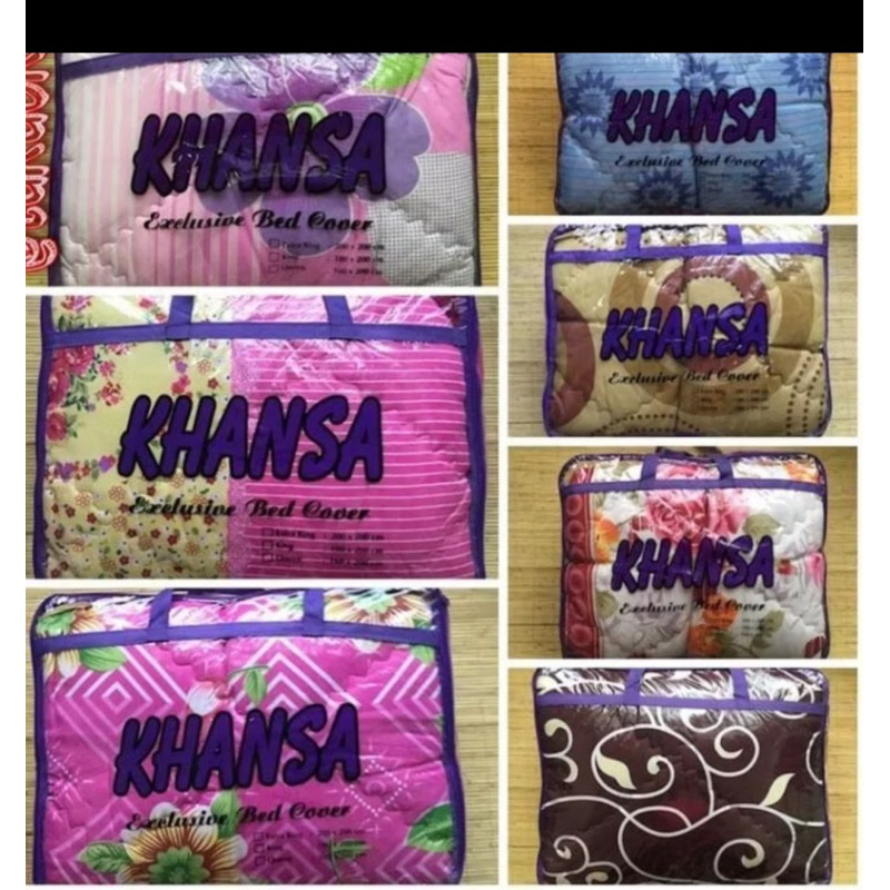 Bedcover Set Khansa  ukuran180 x 200
