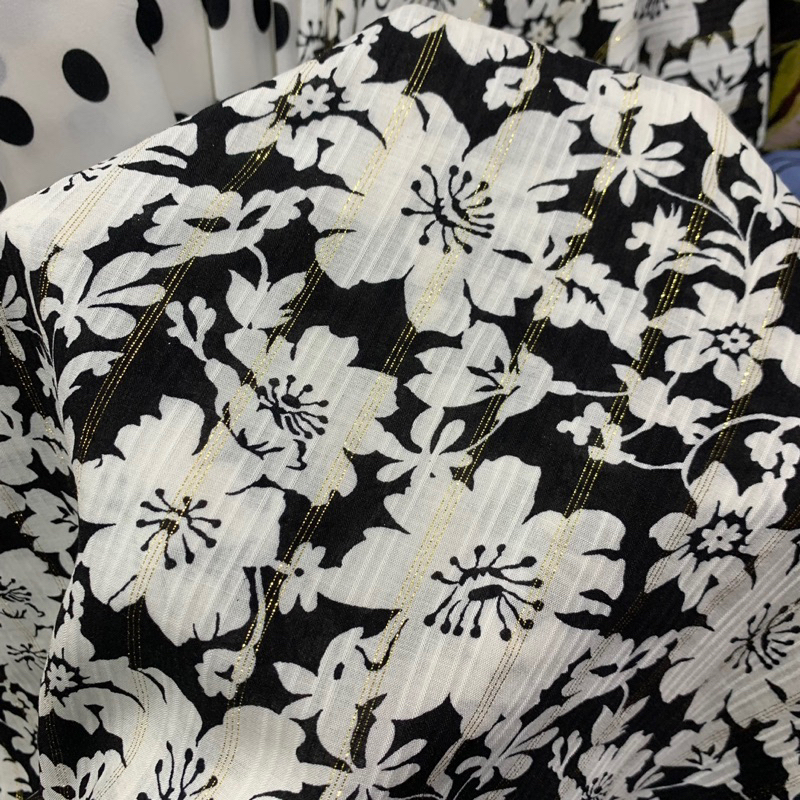 kain - kain bahan motif - kain katun motif bunga - kain katun korea motif bunga prada - kain katun i