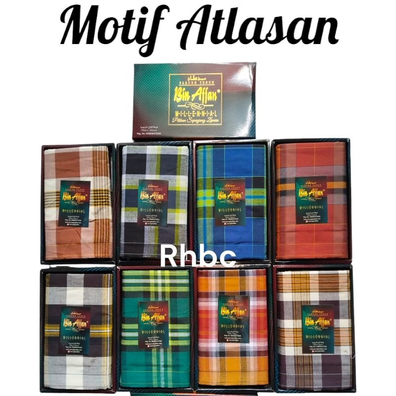 Sarung Tenun Bin Affan Motif Atlasan Kotak Harga Grosir Termurah