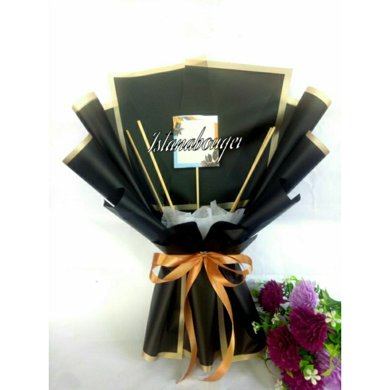 promo buket kosongan spesial hitam buket kosongan warna hitam buket kosongan premium buket kosongan 