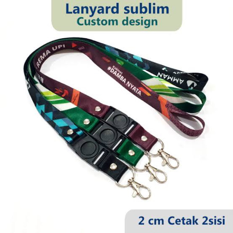 

Lanyard dan Id Card Custom bahan tissue dan kulit