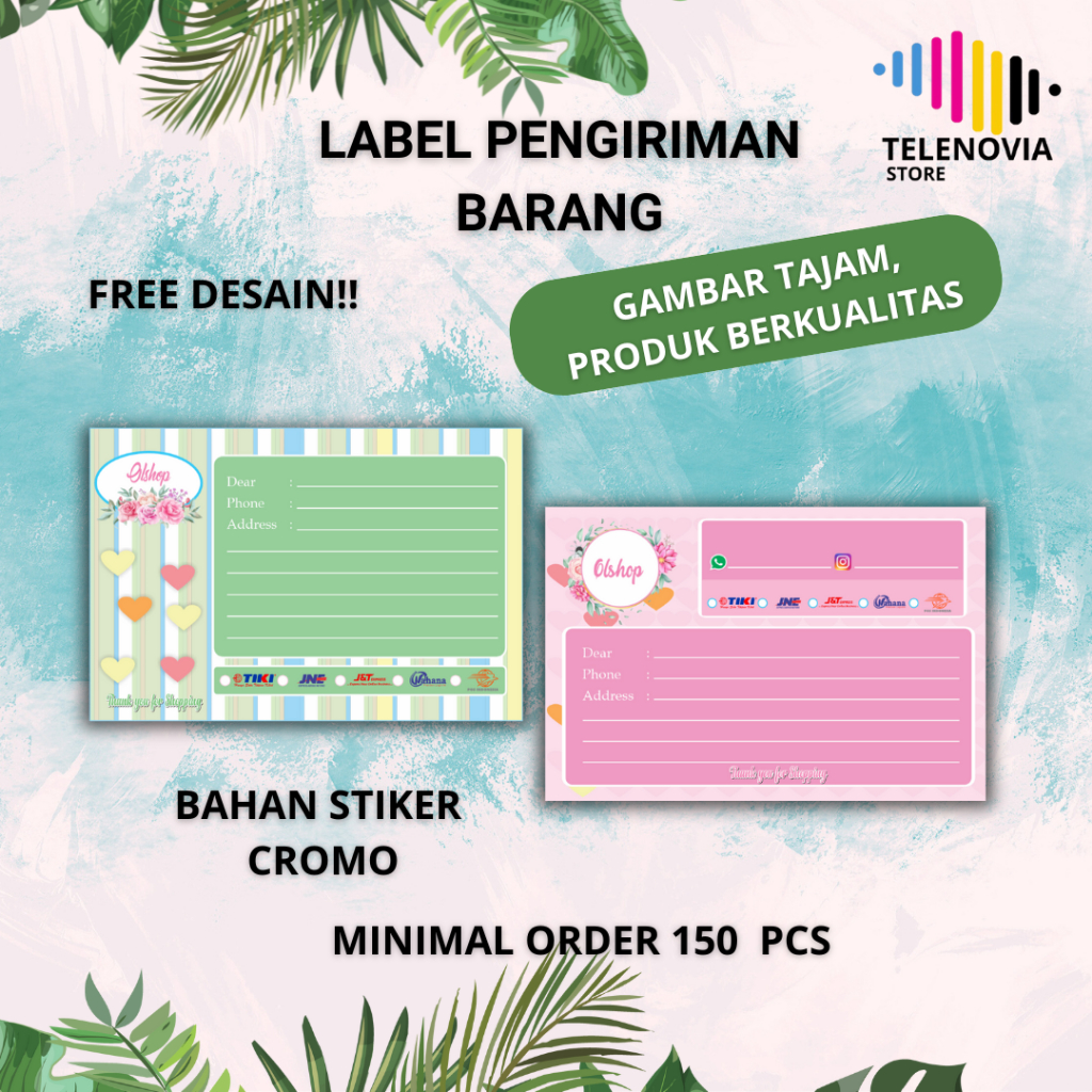 

Stiker Label Pengiriman Barang Online Shop / Olshop Custom Tempel