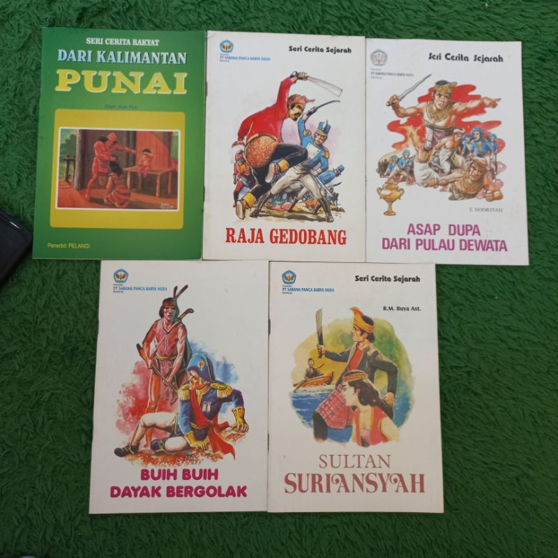 ORIGINAL BUKU SERI CERITA SEJARAH RAKYAT DARI KALIMANTAN PUNAI ASAP PUPA DARI PULAU DEWATA RAJA GEDO