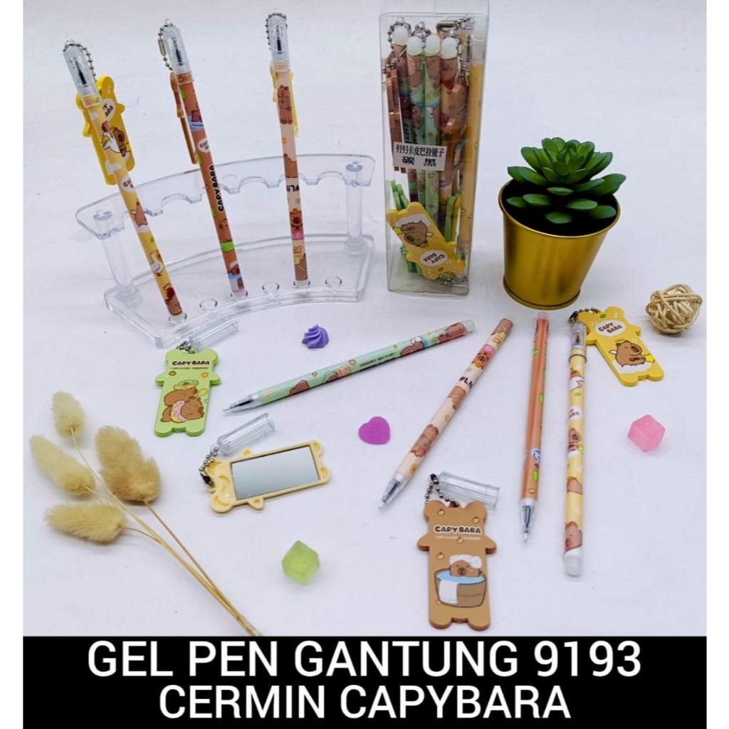 

RB (12pc) PENA BALLPEN PEN GEL motif gantung CERMIN SANRIO