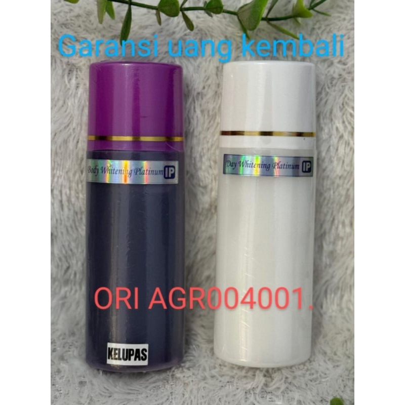 HB body platinum kelupas ( pengelupasan ) isi 2 varian pemutih badan HB KELUPAS siang dan malam hand