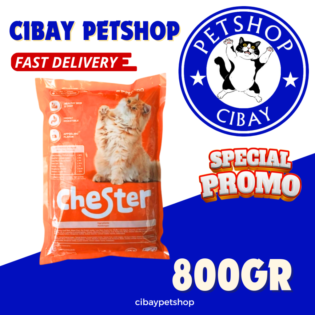 CHESTER makanan kucing 1kg CHESTER CAT FOOD