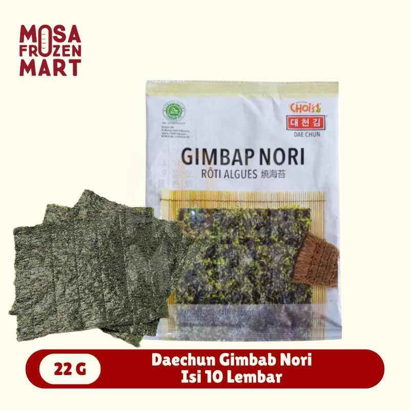 

Daechun Gimba Nori Isi 10 Lembar | Sushi Nori