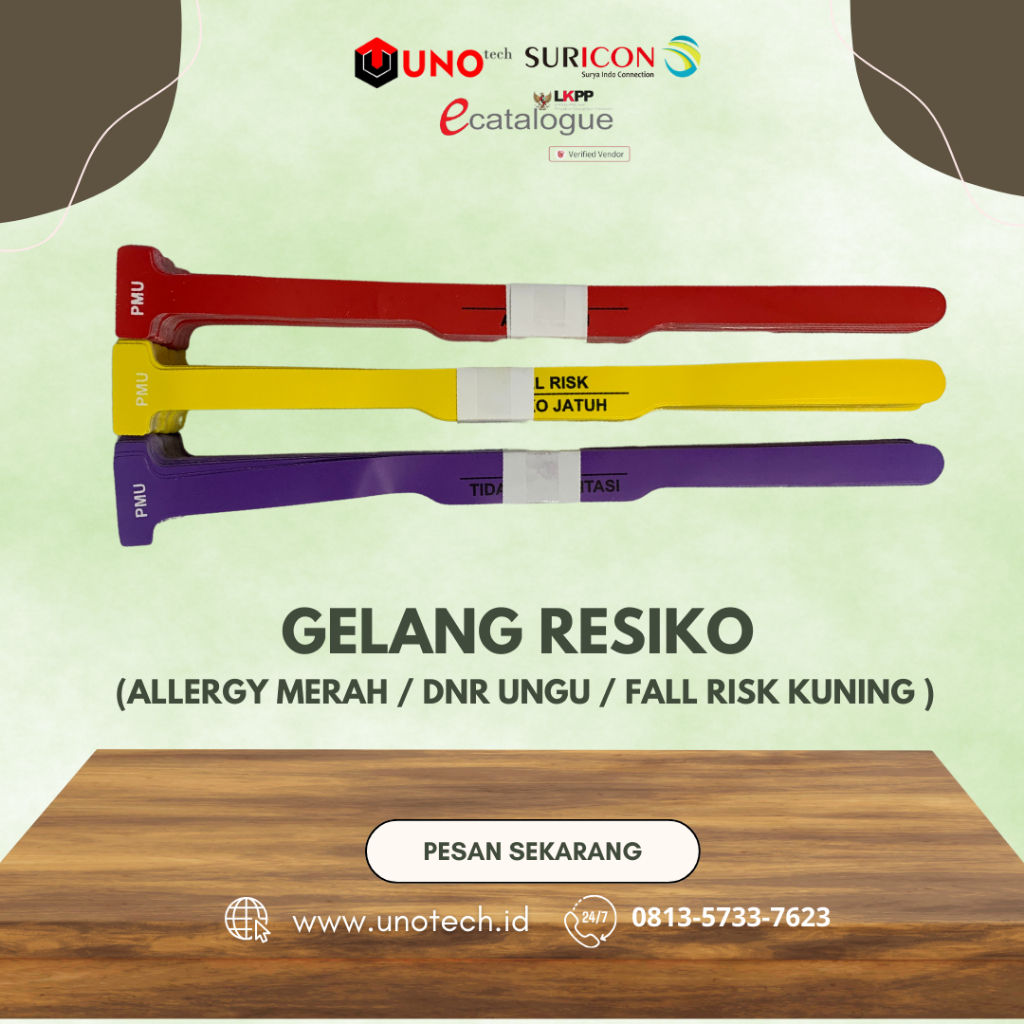 Gelang Resiko Pasien Kuning Resiko Jatuh / Fall Risk