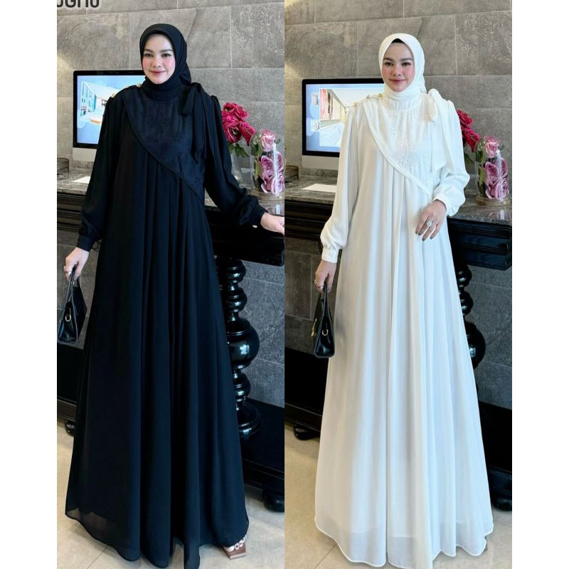 TERLARIS SAFITRI SET HIJAB PAMINA PREMIUM/DRESS KONDAGAN,DRESS PEGAJIAN COCOK BERBAGAI ACARA