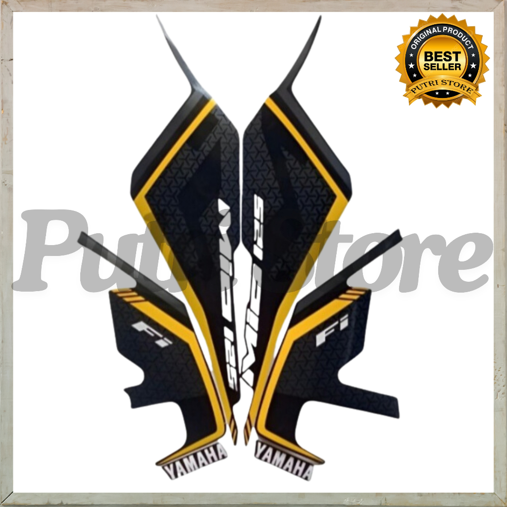 Stiker Striping Mio M3 2020 Kuning List Stiker Standar Mio M3 2020 - Striping Standar Mio M3 2020