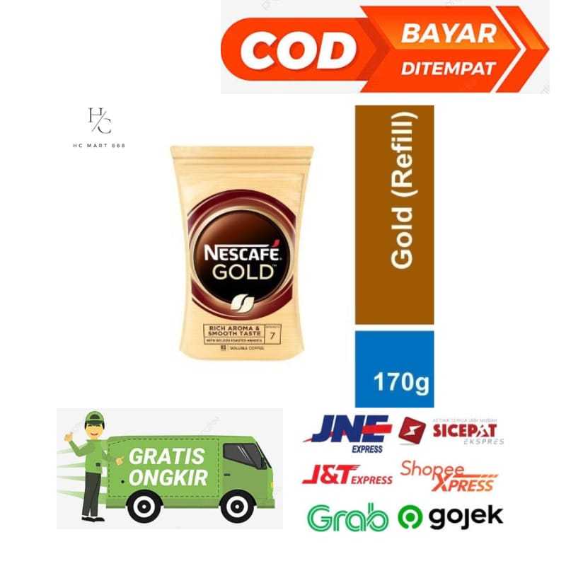 

Refill Nescafe Gold 170gram Nescafe Gold refill 170gr Rich Aroma & Smooth Taste