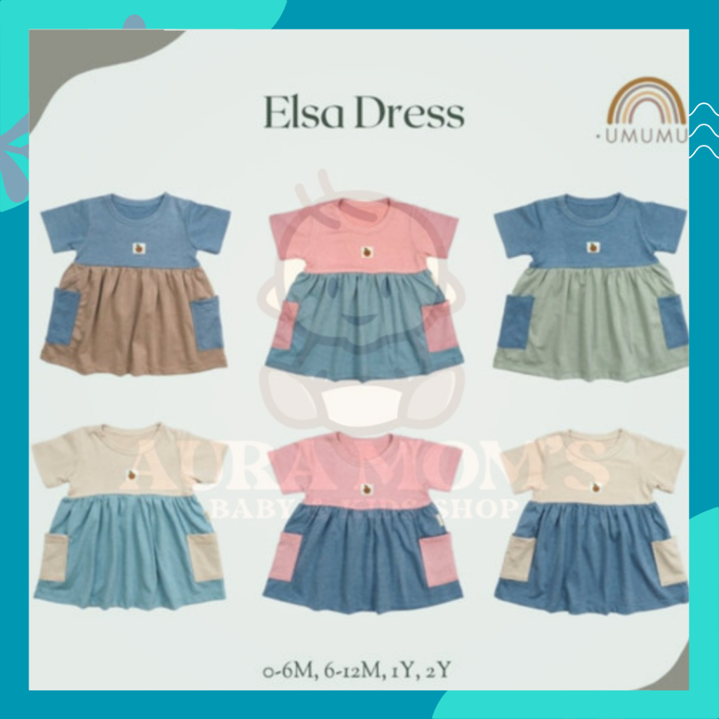 UMUMU Elsa Dress - Dress Anak Perempuan {UM048}