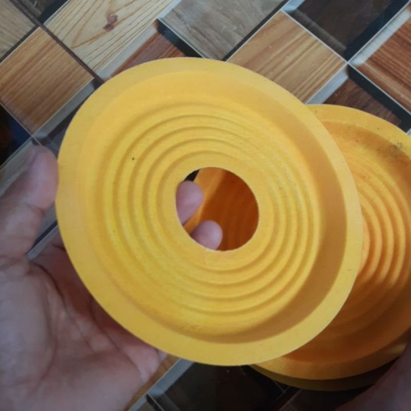 damper speaker 15 inch lubang 50mm tinggi diameter luar 17 cm